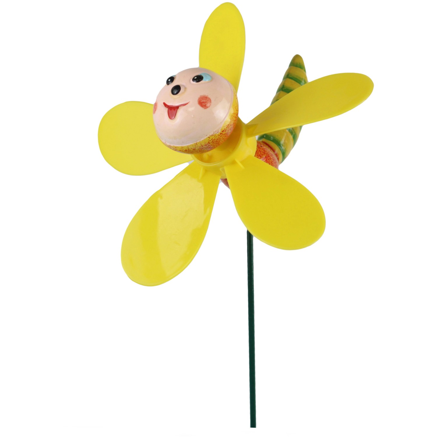 Deko-Gartenstecker Libelle mit Windrad 47 cm