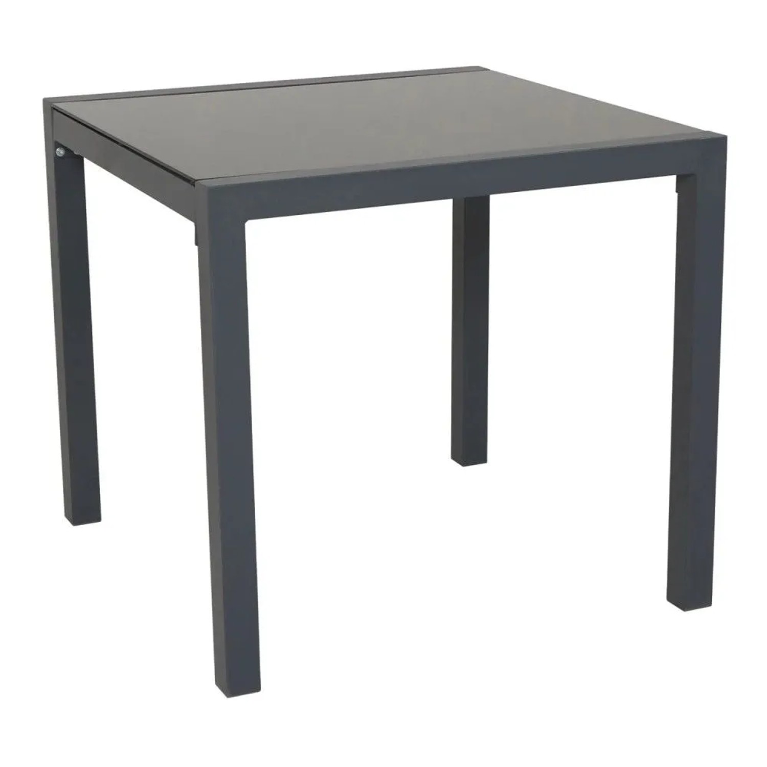 SVITA Gartentisch, Tisch aus Aluminium mit Glasplatte, Anthrazit