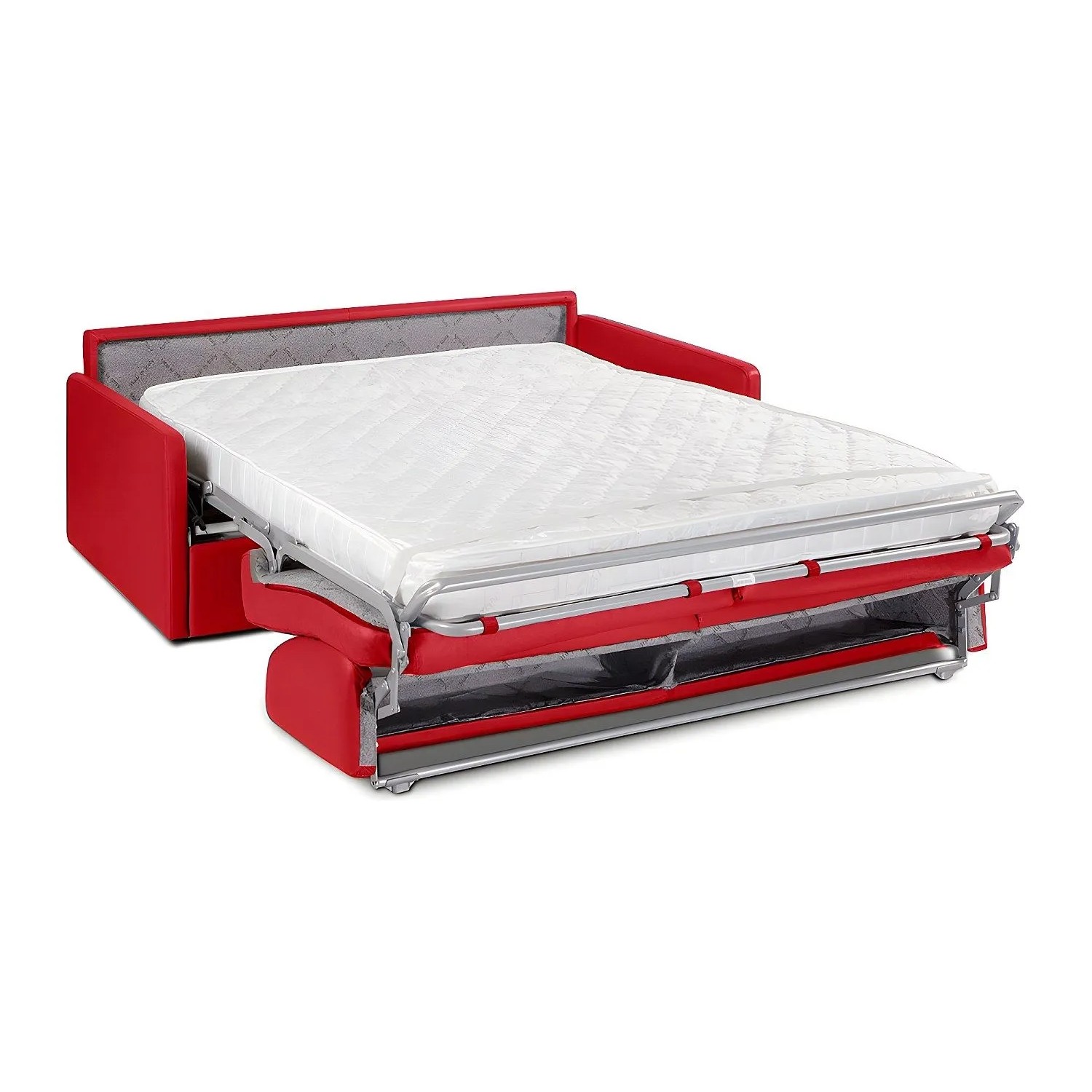 Vente-unique Schlafsofa Calife Rot 190 cm
