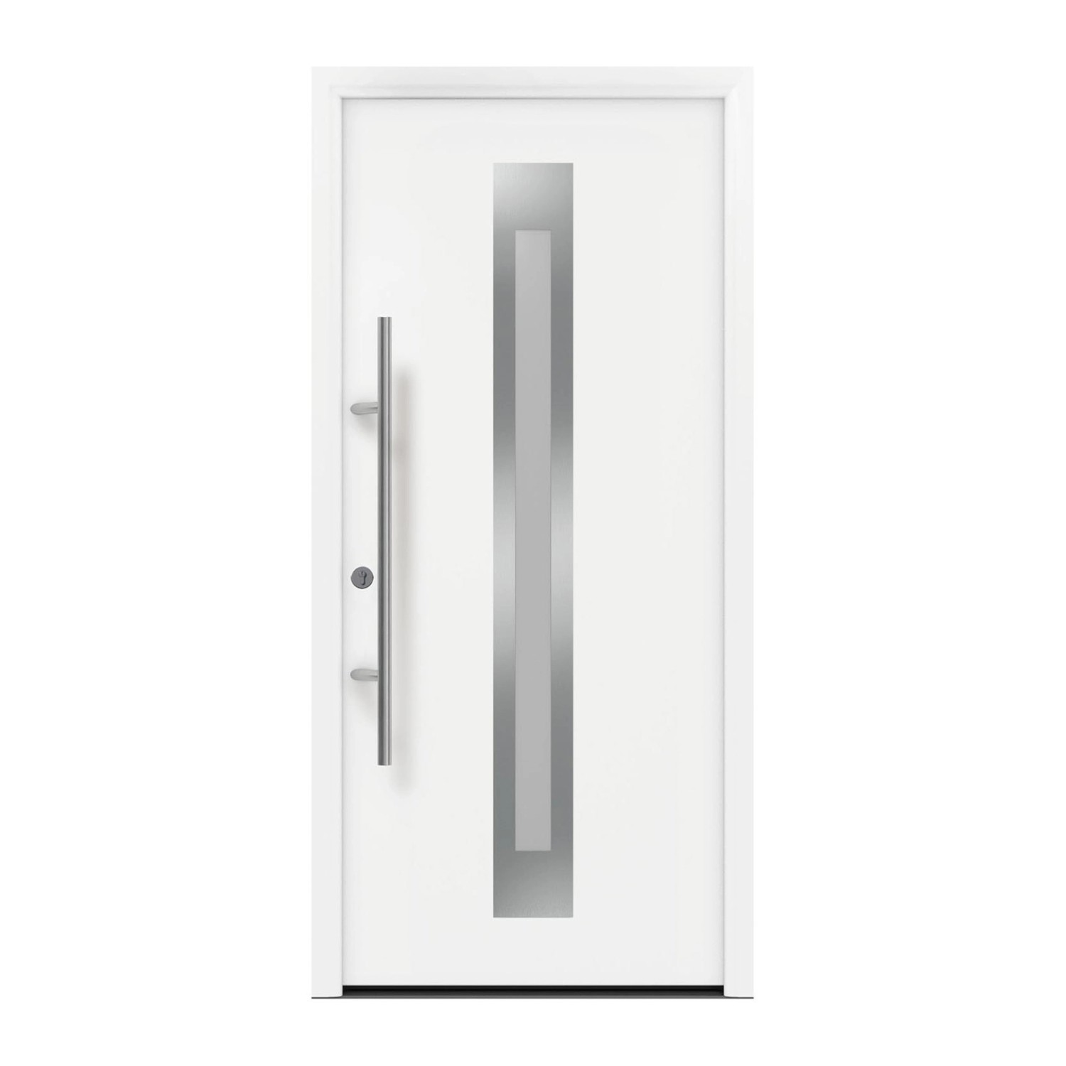 EcoStar Haustür Isopro Secur IPS 770S Verkehrsweiß 110 cm x 210 cm DIN L günstig online kaufen