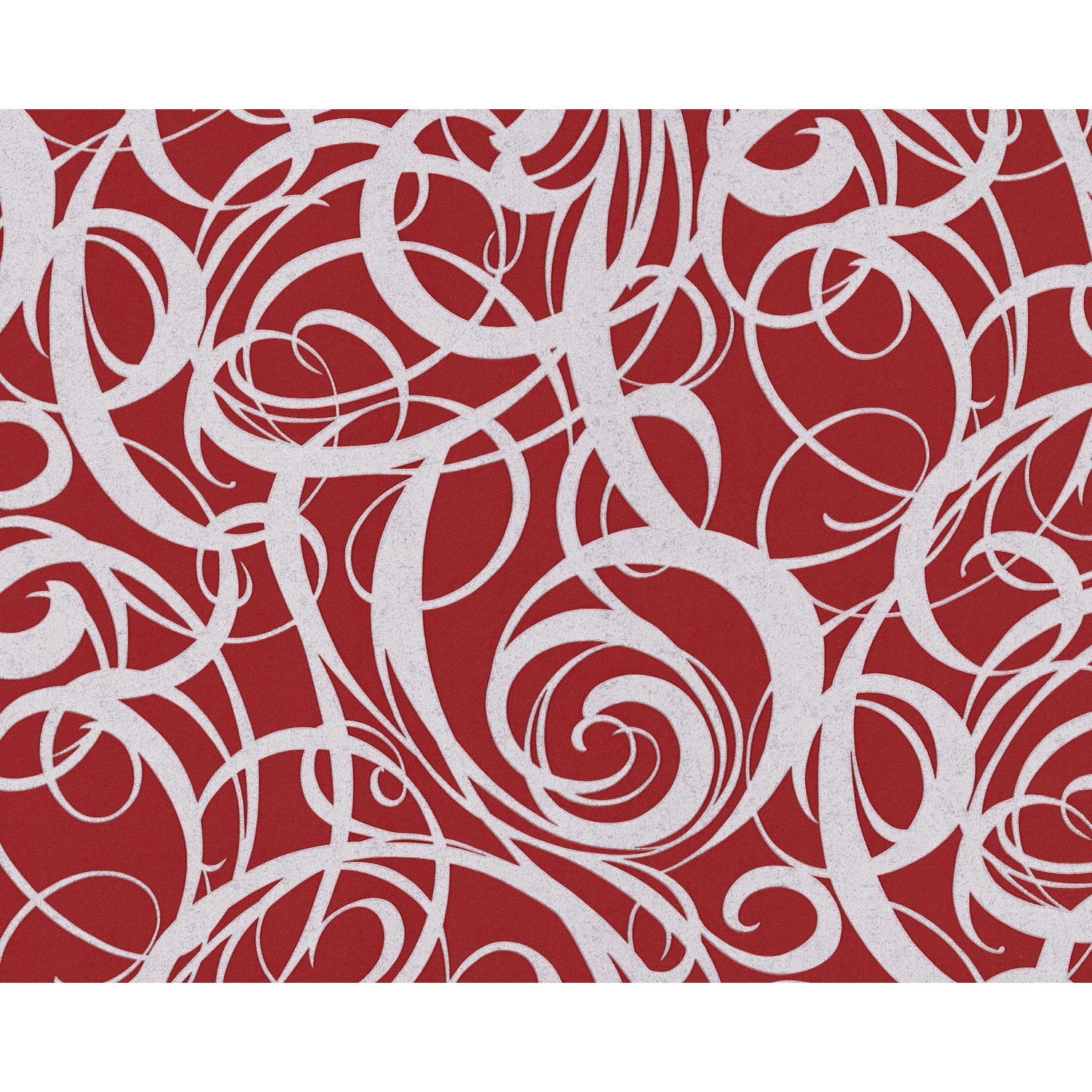EDEM 81136BR25 Grafik Tapete Abstrakt metallische Akzente Rot Silber 1,06 m günstig online kaufen