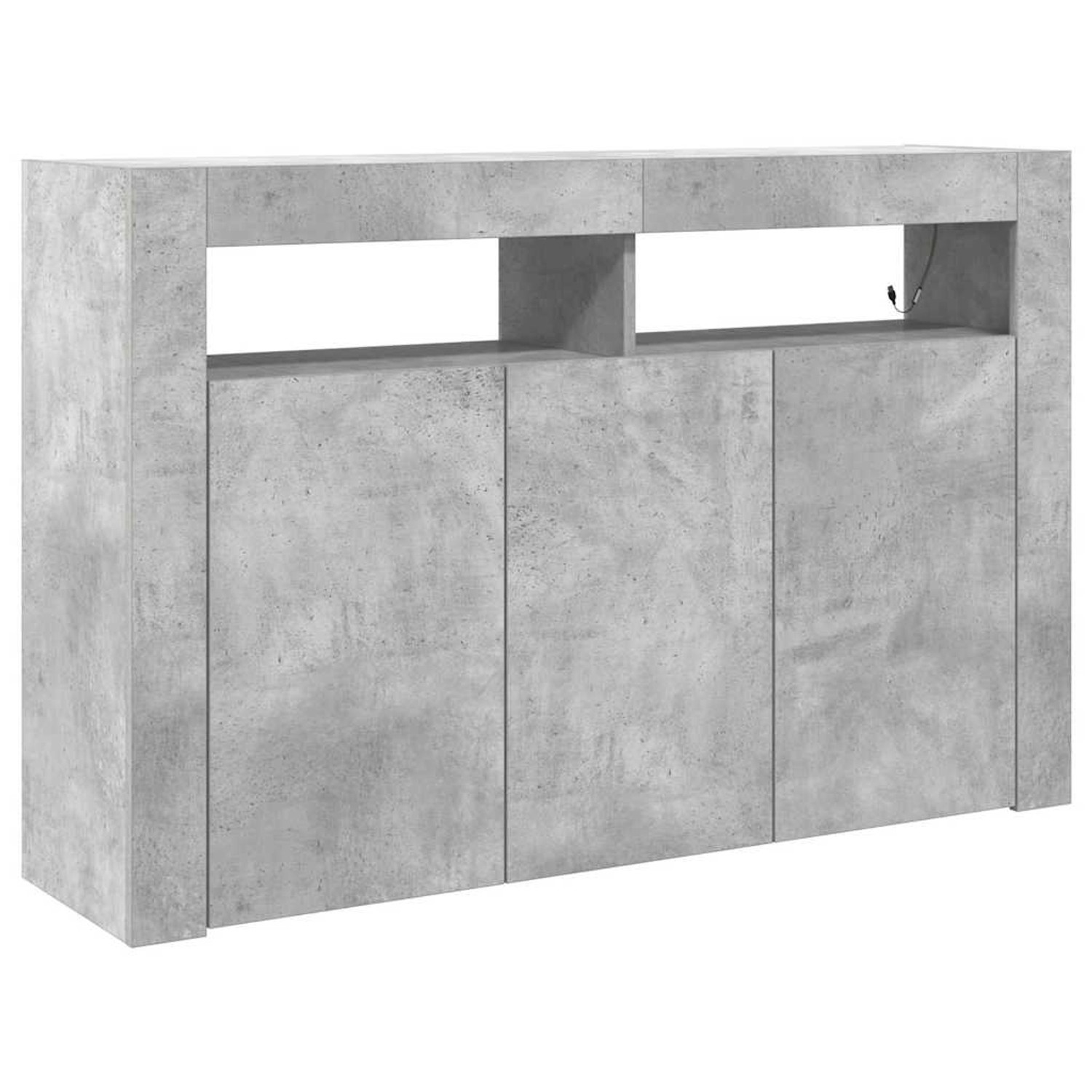 Thumbnail - vidaXL Sideboard Betongrau 116 x 30 x 75 cm Holzwerkstoff 3333879