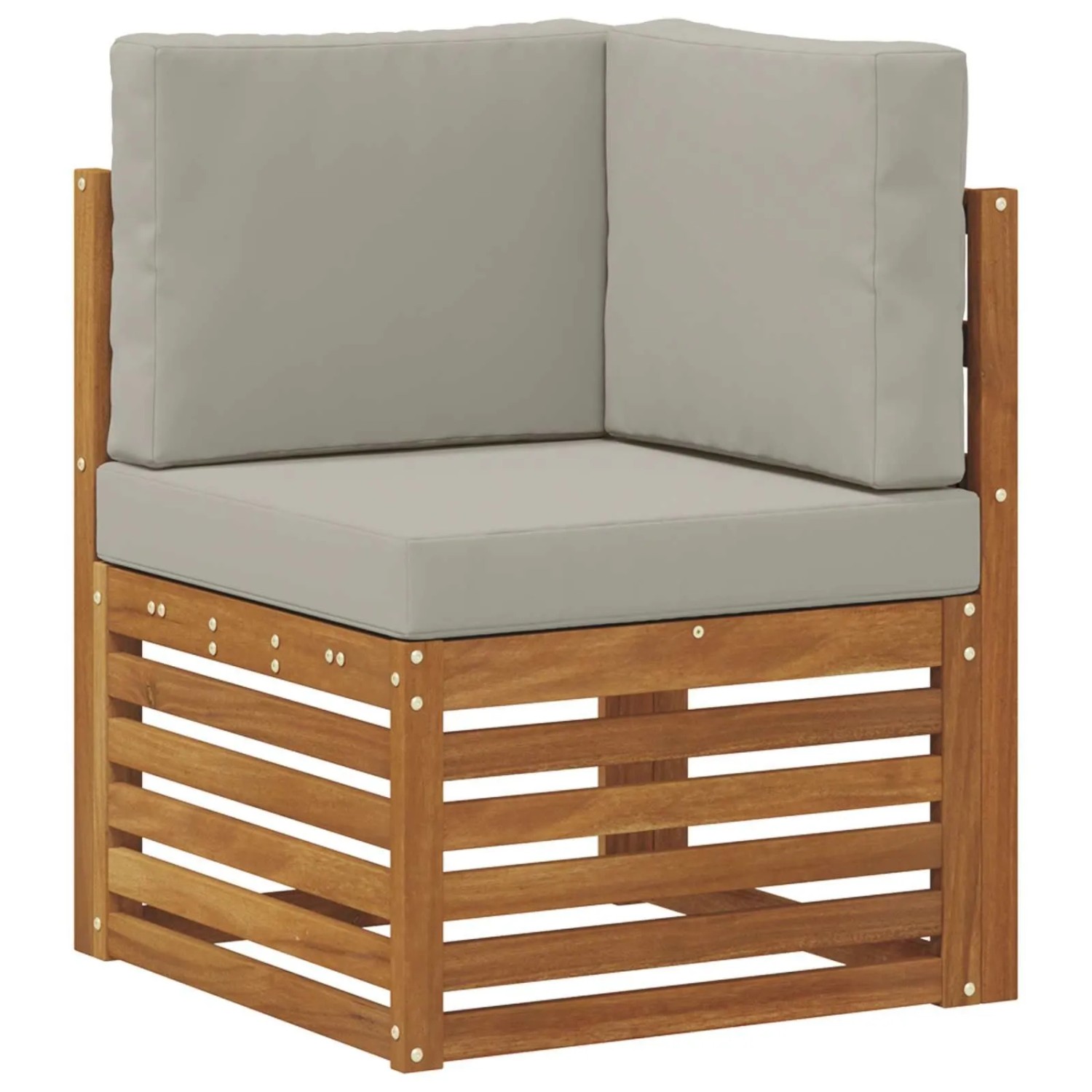 vidaXL Outdoor Ecksofa Massivholz Akazie Natur 900501
