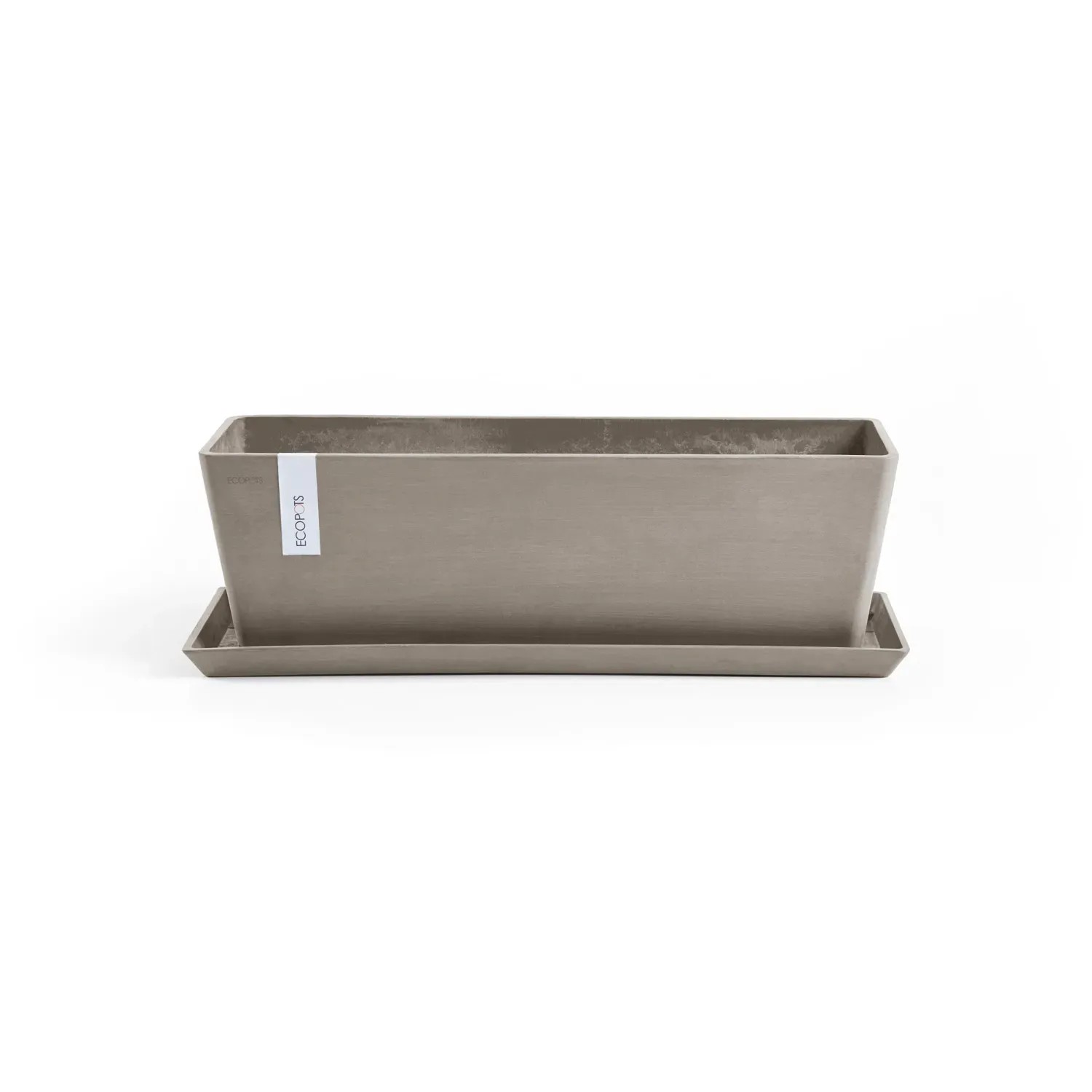 Ashortwalk ECOPOTS Sottovaso Rettangolare – Plastica Riciclata, 47,5x19,5x2,5 Cm, Per Vaso Bruges - 5