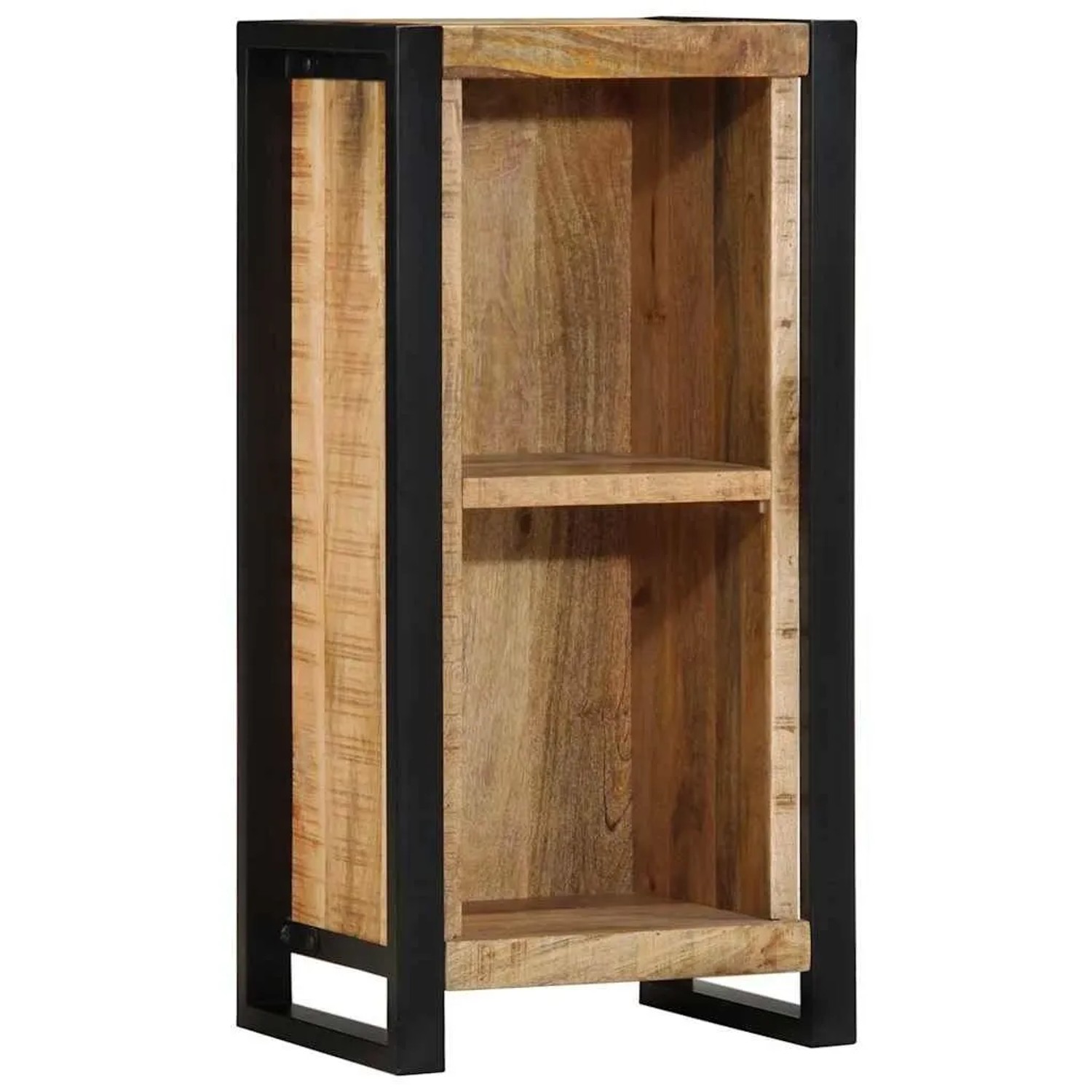 vidaXL Nachttisch mit Regal Braun 40 x 30 x 80 cm Massivholz Mango 4013599