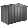 Biohort Metall-Gerätehaus Europa, dunkelgrau-metallic, 4,6 m².