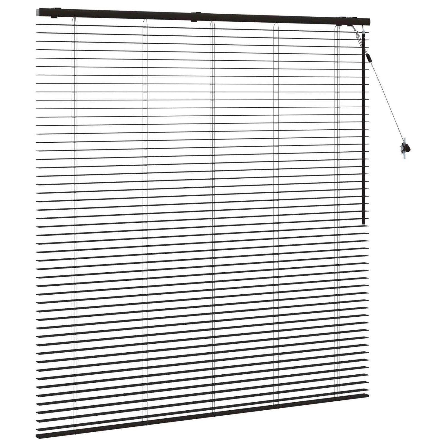vidaXL Venezianische Jalousie Dunkelbraun 150 x 160 cm 35 mm 42015576