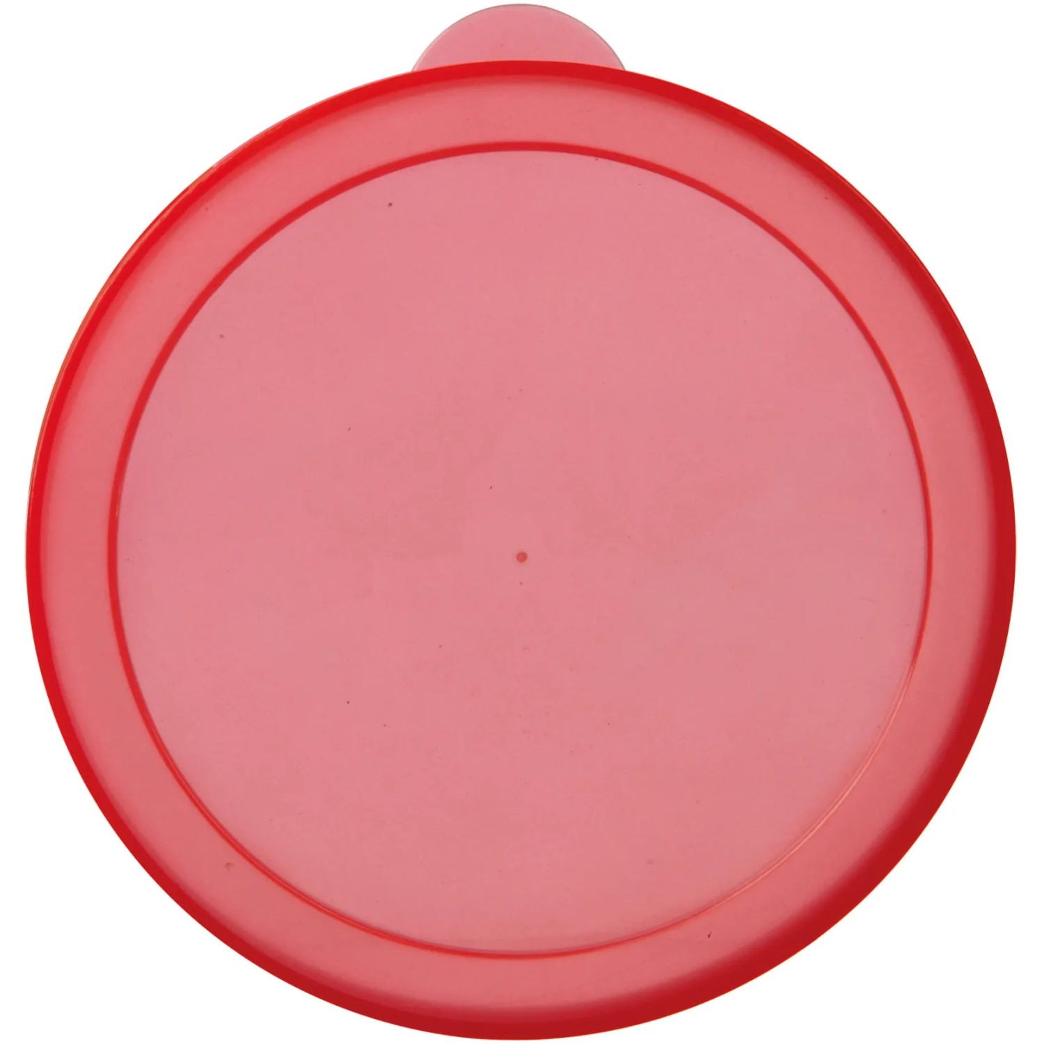 Jollypaw Dosendeckel, 2er-Set, ø 10,6 cm, transparent/rot, für Hundenassfutter.
