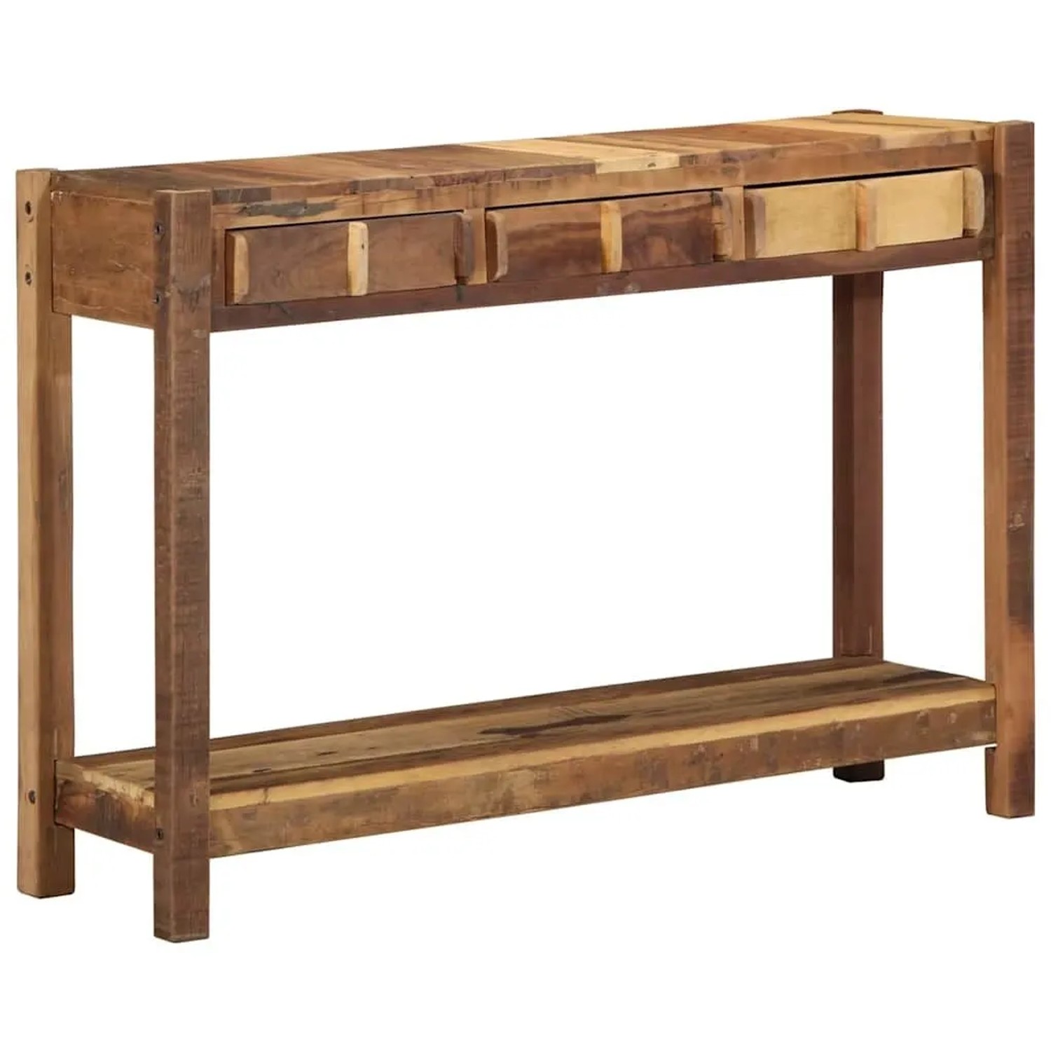 vidaXL Konsolentisch Braun 107 x 33 x 76 cm Massives Holz 4019623