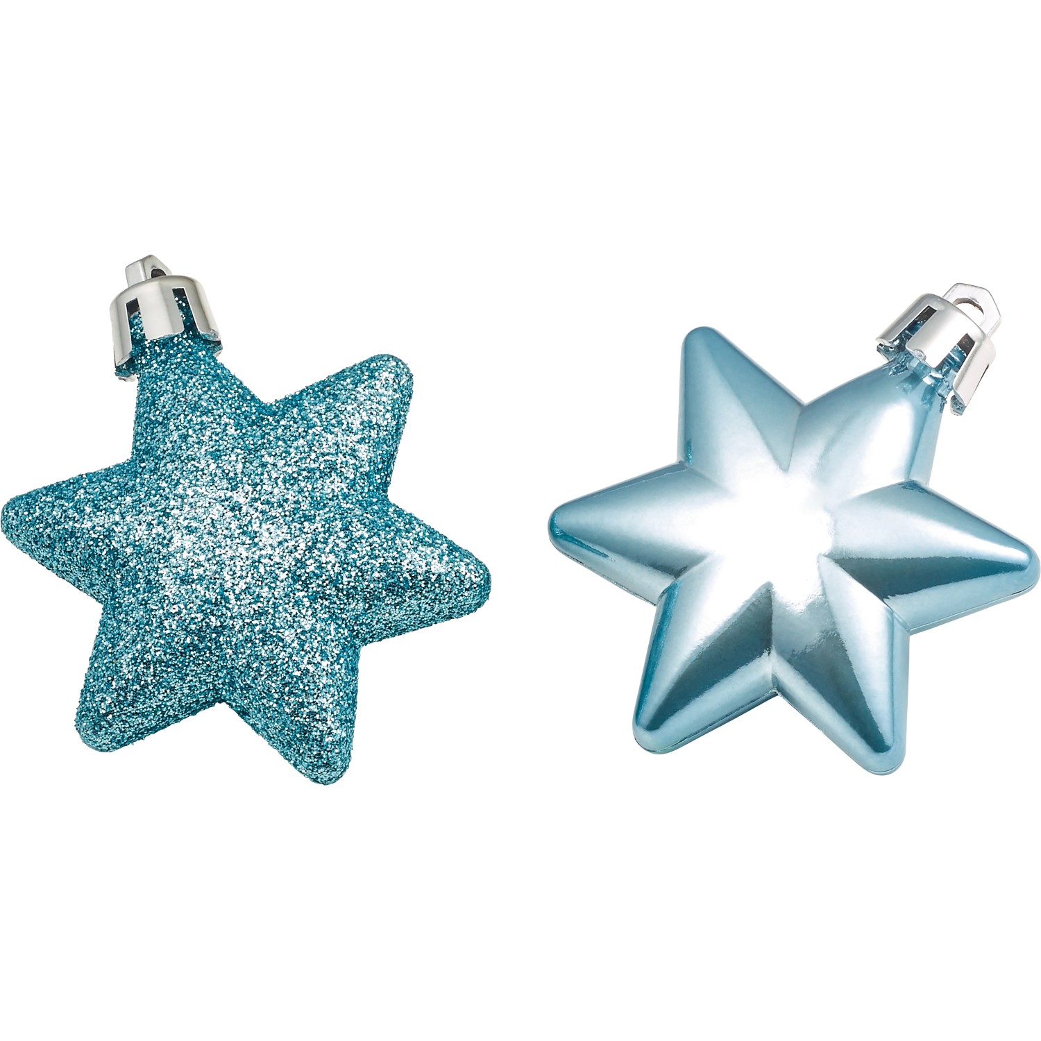 Baumschmuck-Set Sterne 12-teilig Hellblau