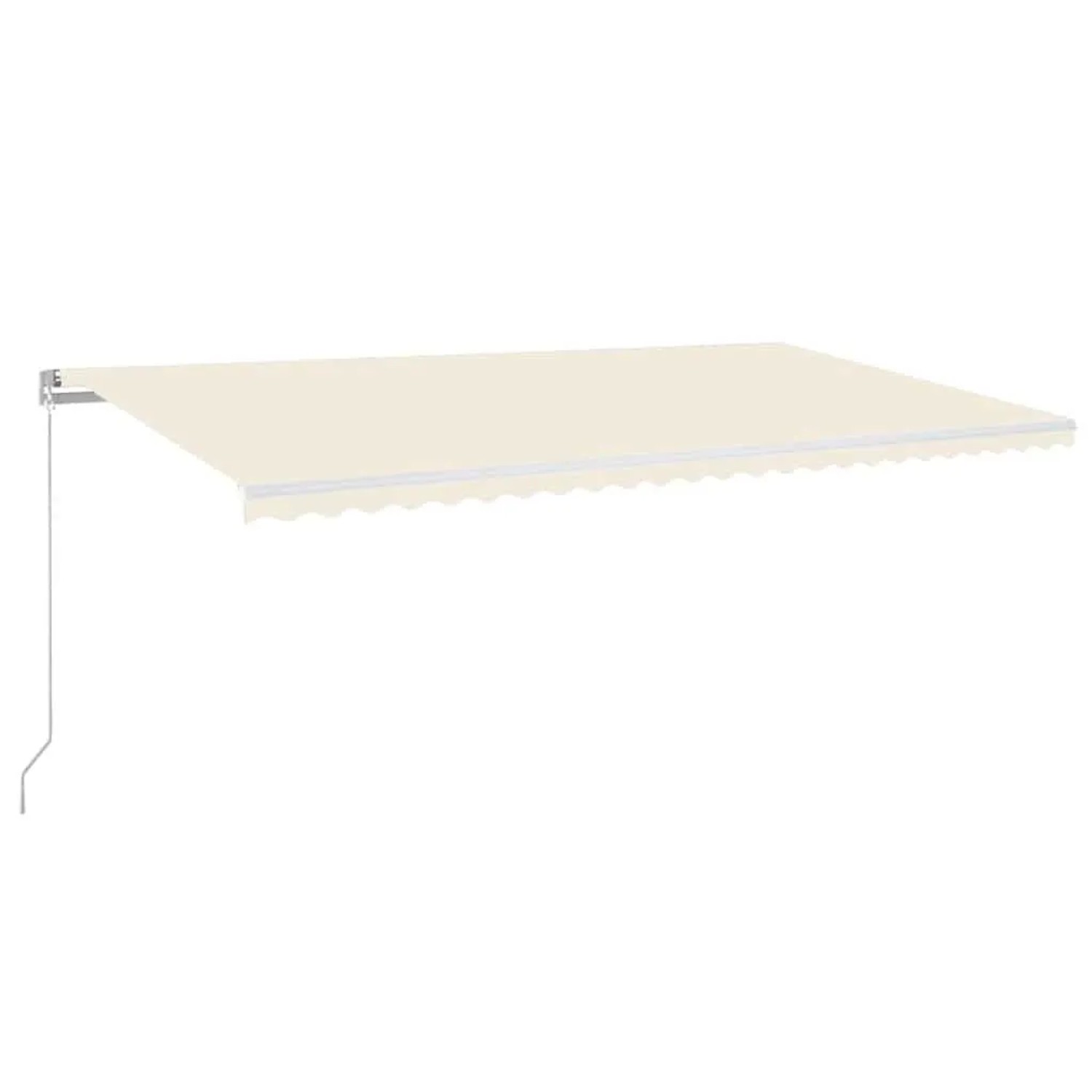 vidaXL Markise Manuell Einziehbar mit LED 600x300 cm Creme 3068962 günstig online kaufen