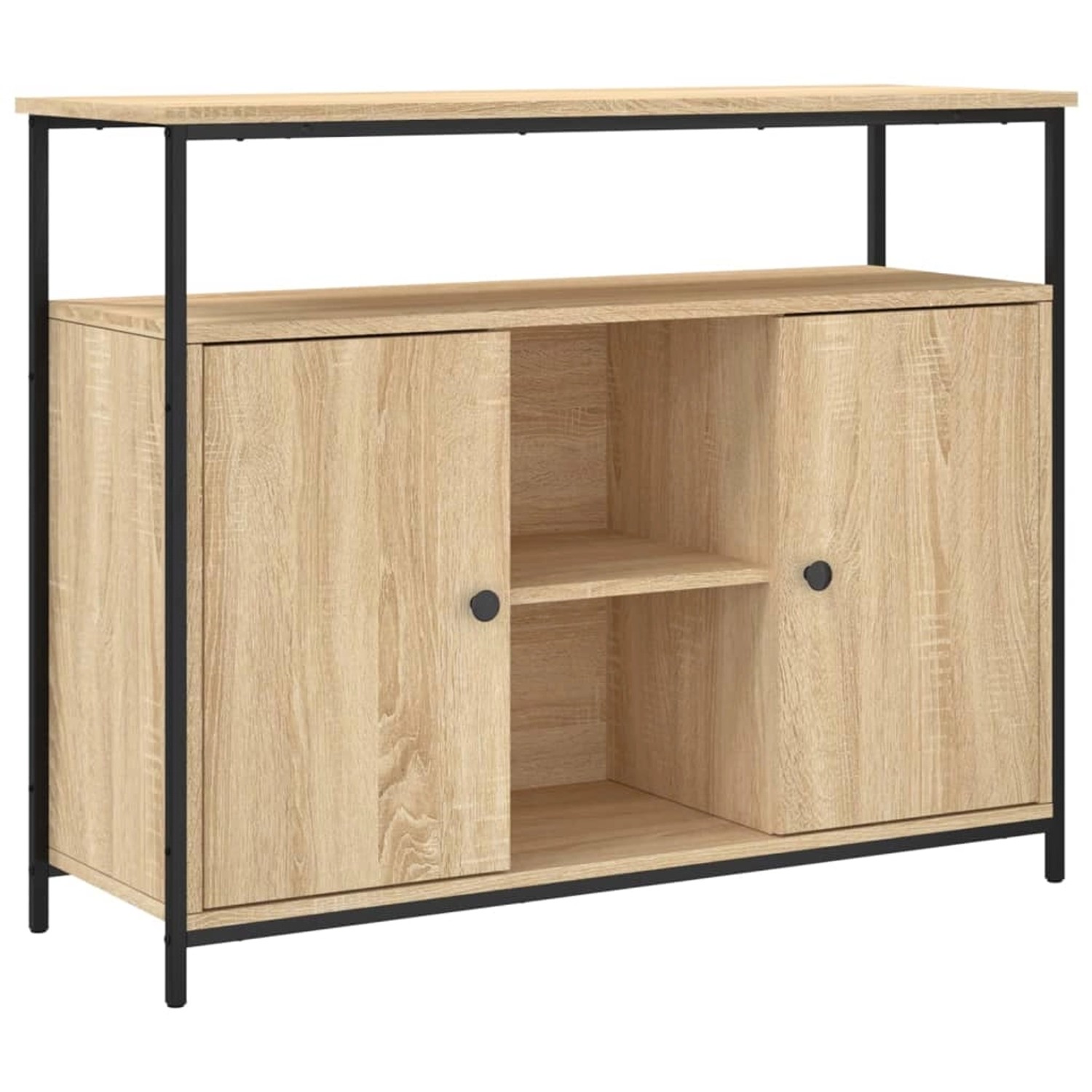 vidaXL Sideboard Sonoma-Eiche 100 x 35 x 80 cm Holzwerkstoff 835500 günstig online kaufen