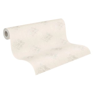 Rolle Barock Tapete in Beige und Grau mit Ornamenten, PROFHOME, 0,53x10,05m.