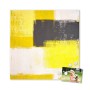 Banjado Magnettafel 50x50cm Magnetwand Weiß Aus Metall Magnetpinnwand Pinnwand Inkl. 4 Magnete Motiv Abstrakt Gelb_8