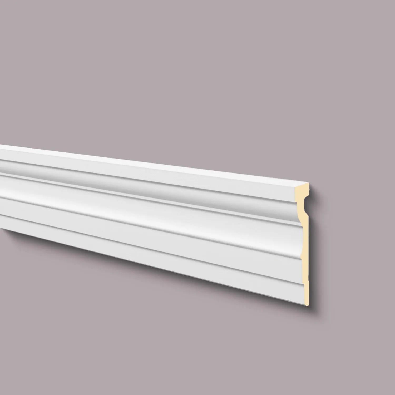 NOEL & MARQUET NMC MA15 DOMOSTYL Türumrandung Fassadenstuck Fensterumrandung Fassadenprofil 2 m 200 cm x 3,5 cm x 20 cm Weiß