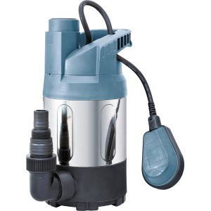 Tauchpumpe TPK 11000/E für Klarwasser, 600 W, mit Schwimmerschalter und Edelstahlgehäuse.