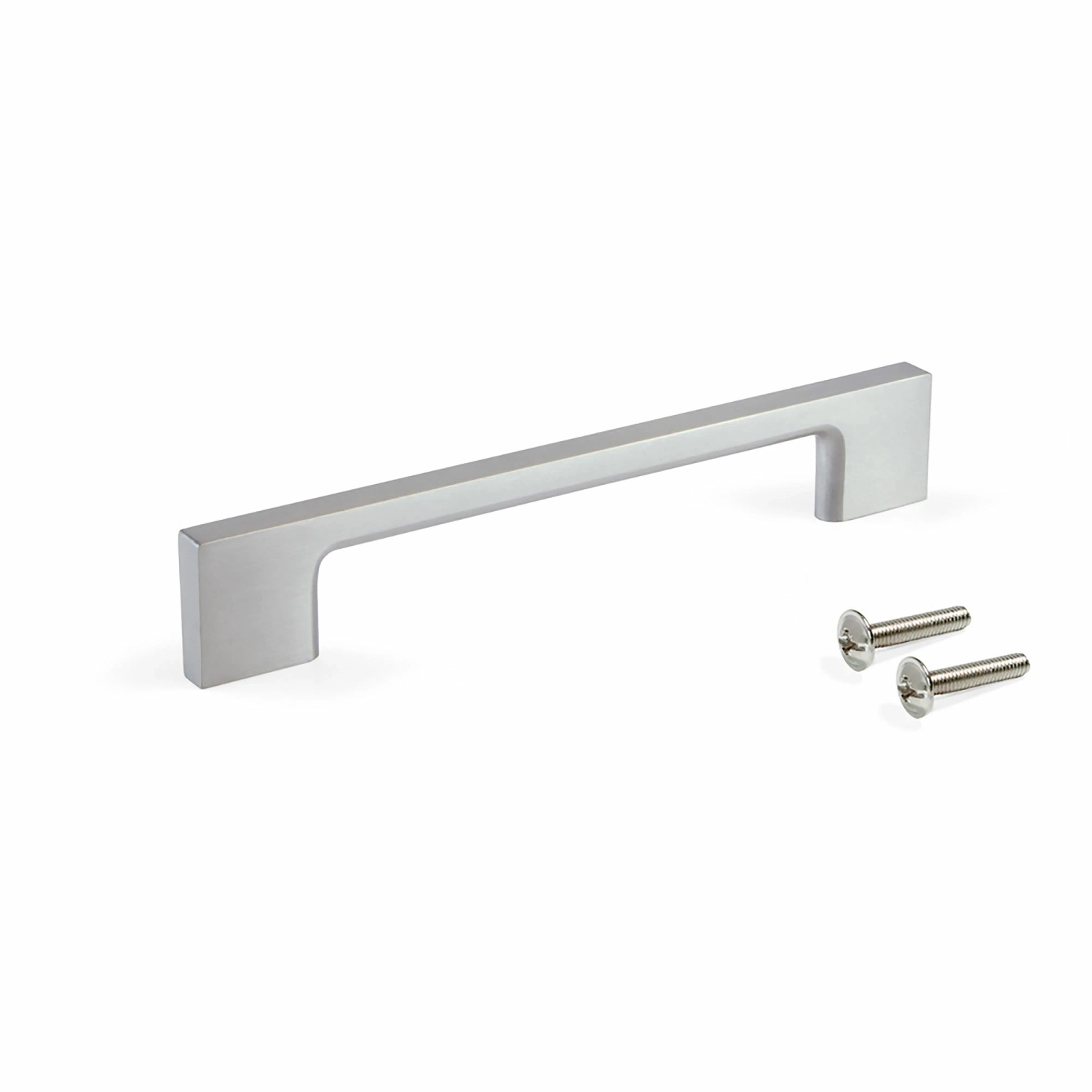 Emuca Lot von 5 Möbelgriffe Paiporta L192 mm 160 mm Achsenabstand Zamak Schwarz Lackiert
