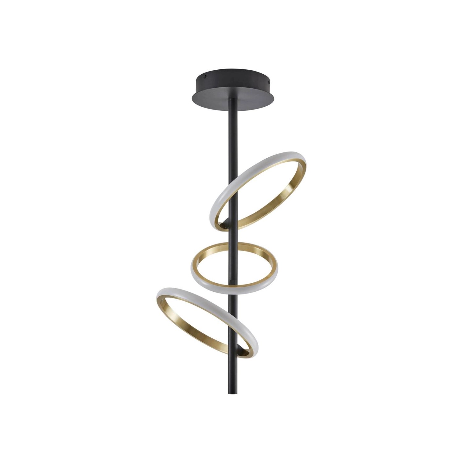 Lucande LED Deckenleuchte Madu 10020447 Modern in Schwarz aus Metall 3-flam günstig online kaufen