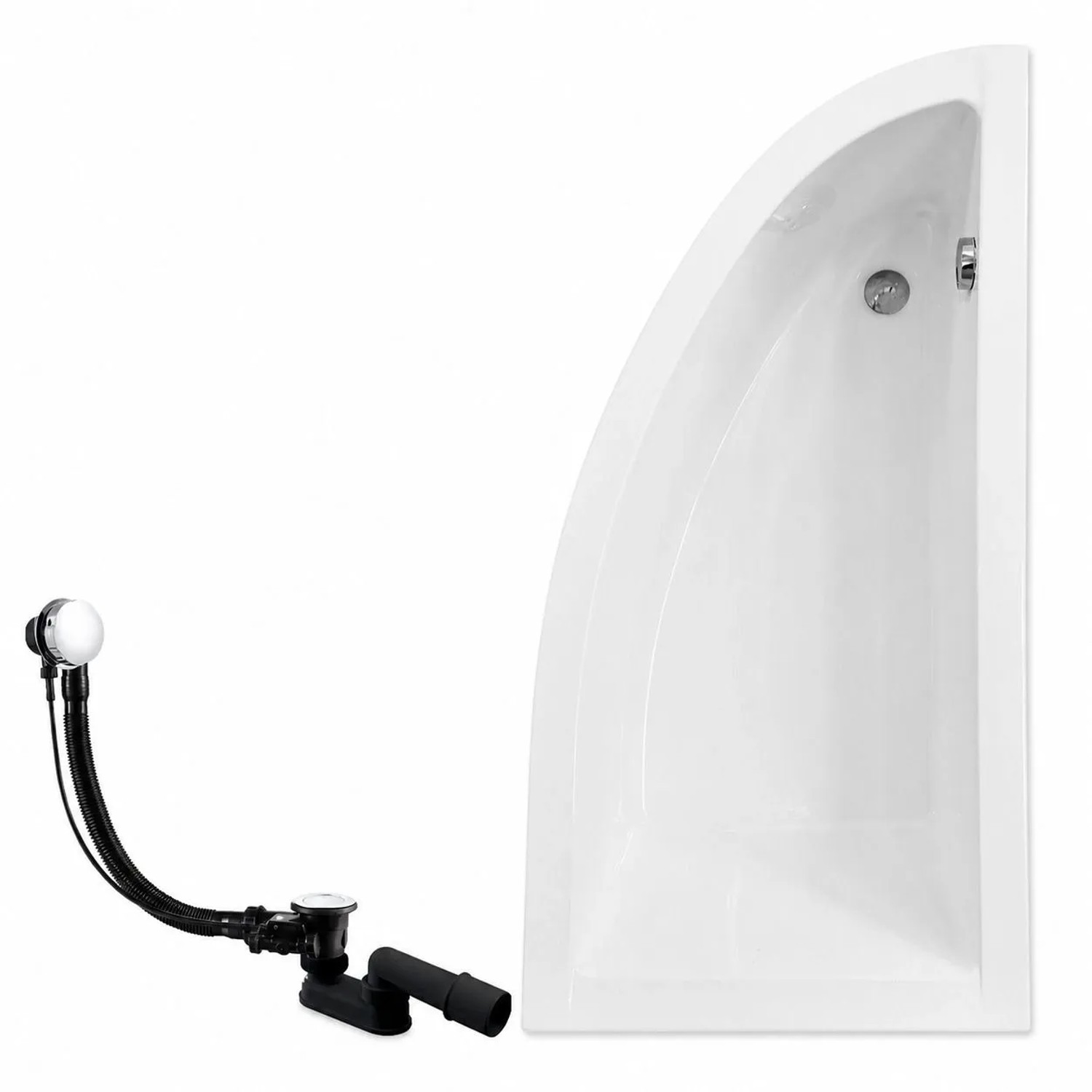 KOLMAN Badewanne Eckwanne 150 x 70 Cm Rechts Inkl. Ablauf Und Füße