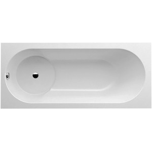 Villeroy & Boch Libra Rechteck-Badewanne, 180x80 cm, Weiß Alpin, Aufsicht.