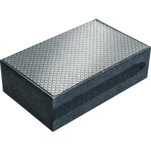 LUX Diamant Schleifpad, 58x94mm, 120er Körnung, anthrazitfarben, für Fliesenleger.
