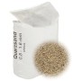 Weißer Sack vidaXL Filtersand 25 kg Quarzsand 0,8-1,6 mm für Pool Filteranlagen. Nahaufnahme der Sandkörner.