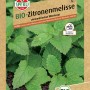 Sperli Bio Zitronenmelisse Samenpackung mit grünen Blättern. Kräutersamen für Garten und Kübel.