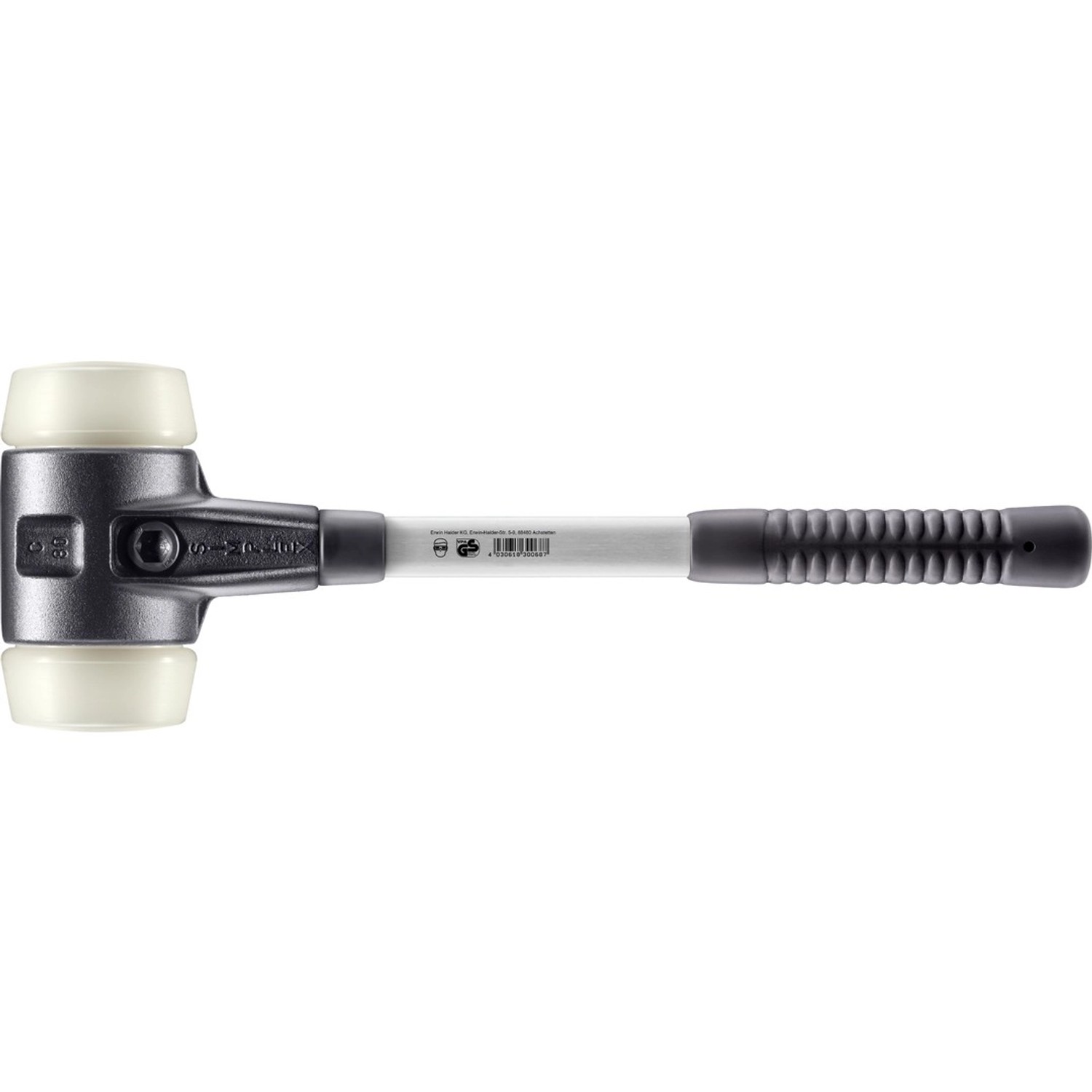 Halder Simplex Schonhammer Ø 80 mm Nylon mit Verstärktem Tempergussgehäuse günstig online kaufen
