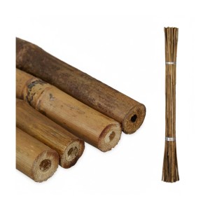 Relaxdays Pflanzstäbe Bambus Natur 40er Set 105 cm