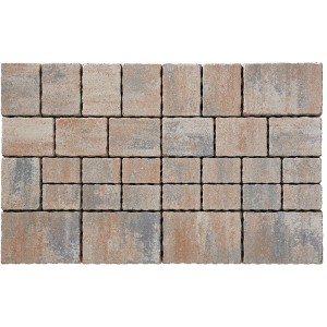 Mehrformat-Pflaster Encanto Beton Antik Jura-Nuanciert, verschiedene Größen und Verlegemuster.