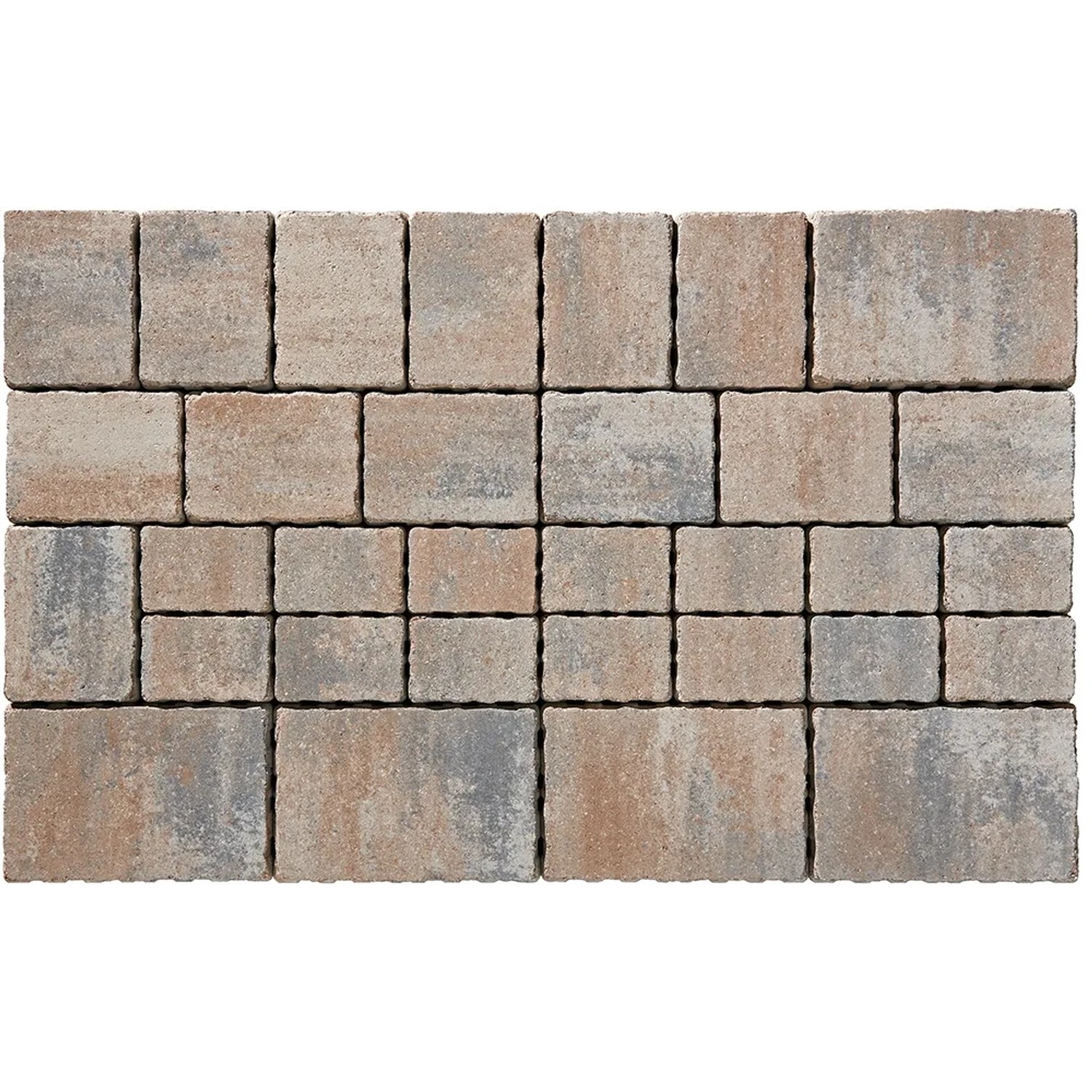Mehrformat-Pflaster Encanto Beton Antik Jura-Nuanciert, verschiedene Größen und Verlegemuster.
