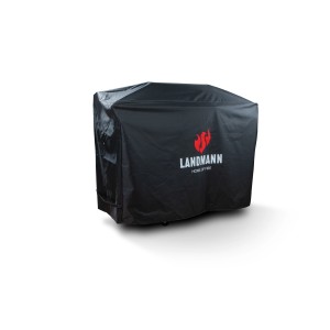 Landmann Wetterschutzhaube Premium, grau, für Grills bis 145x120x60cm. Grillutensil für Wetterschutz.