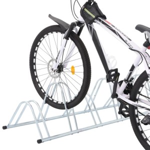 vidaXL Fahrradständer für 6 Fahrräder Freistehend Verzinkter Stahl 4005567