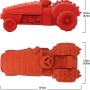 Roter Petsation Truck, ein Kauspielzeug für Hunde, fördert die Zahnpflege und bietet interaktiven Spielspaß.