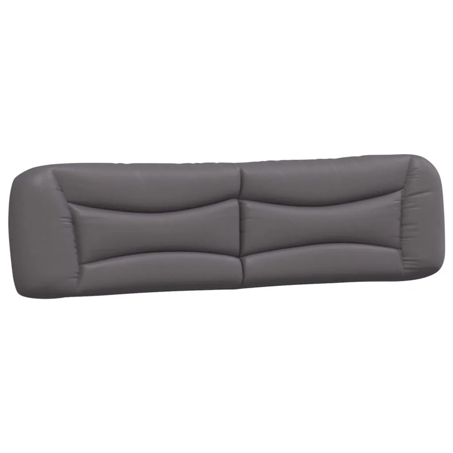 vidaXL Kopfteil-Kissen Hvar Grau 200 cm Kunstleder 374626 günstig online kaufen