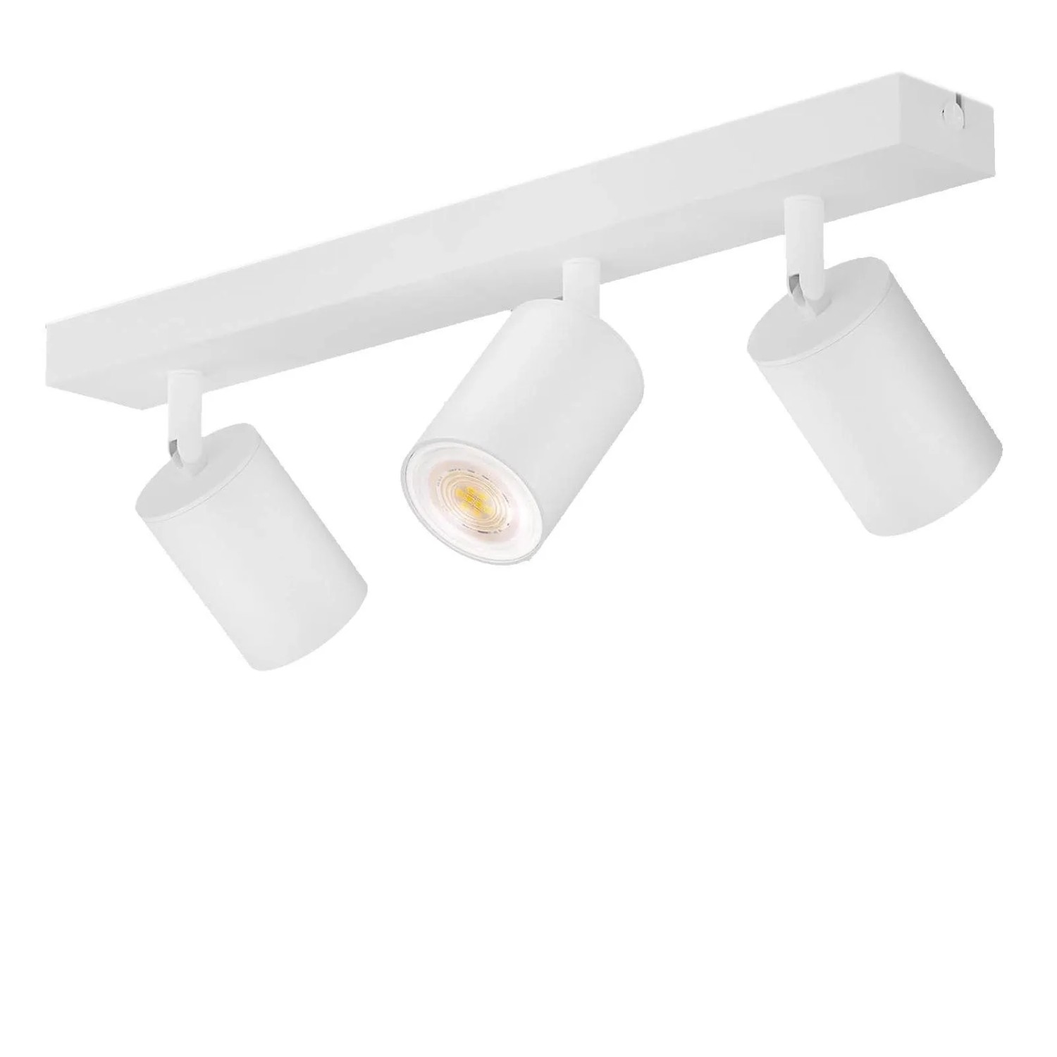 ZMH LED Deckenstrahler GU10 3-fach 350 Grad Schwenkbar Weiß Modern ohne Leuchtmittel