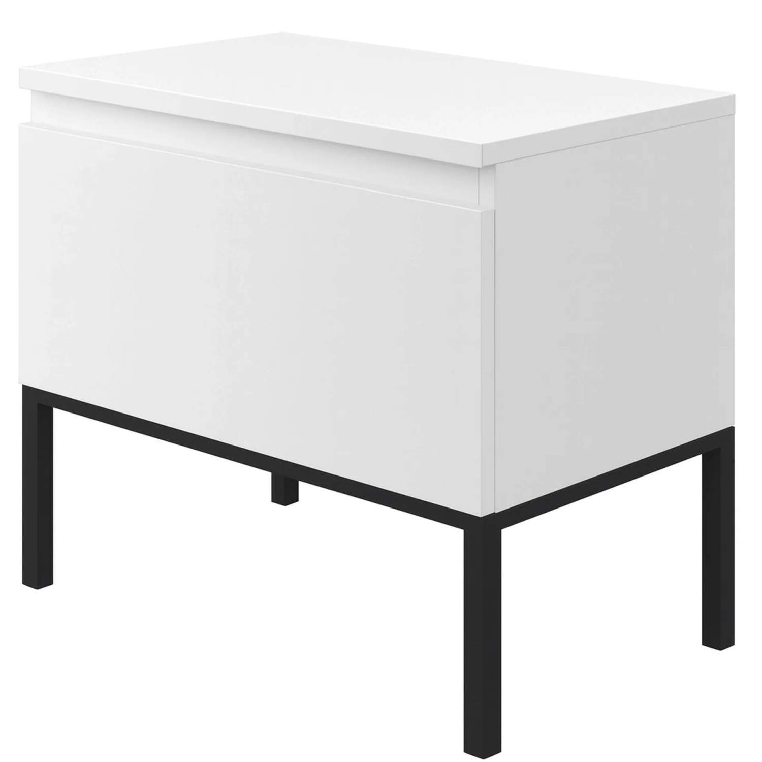 Selsey Nachttisch Bemmi Weiß 49 cm