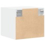 Weißer vidaXL Wandschrank (45x42,5x40 cm) aus Holzwerkstoff für Wohnzimmer.