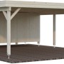 Palmako Carport Karl mit Geräteraum, naturbelassenes Holz, FSC®-zertifiziert.