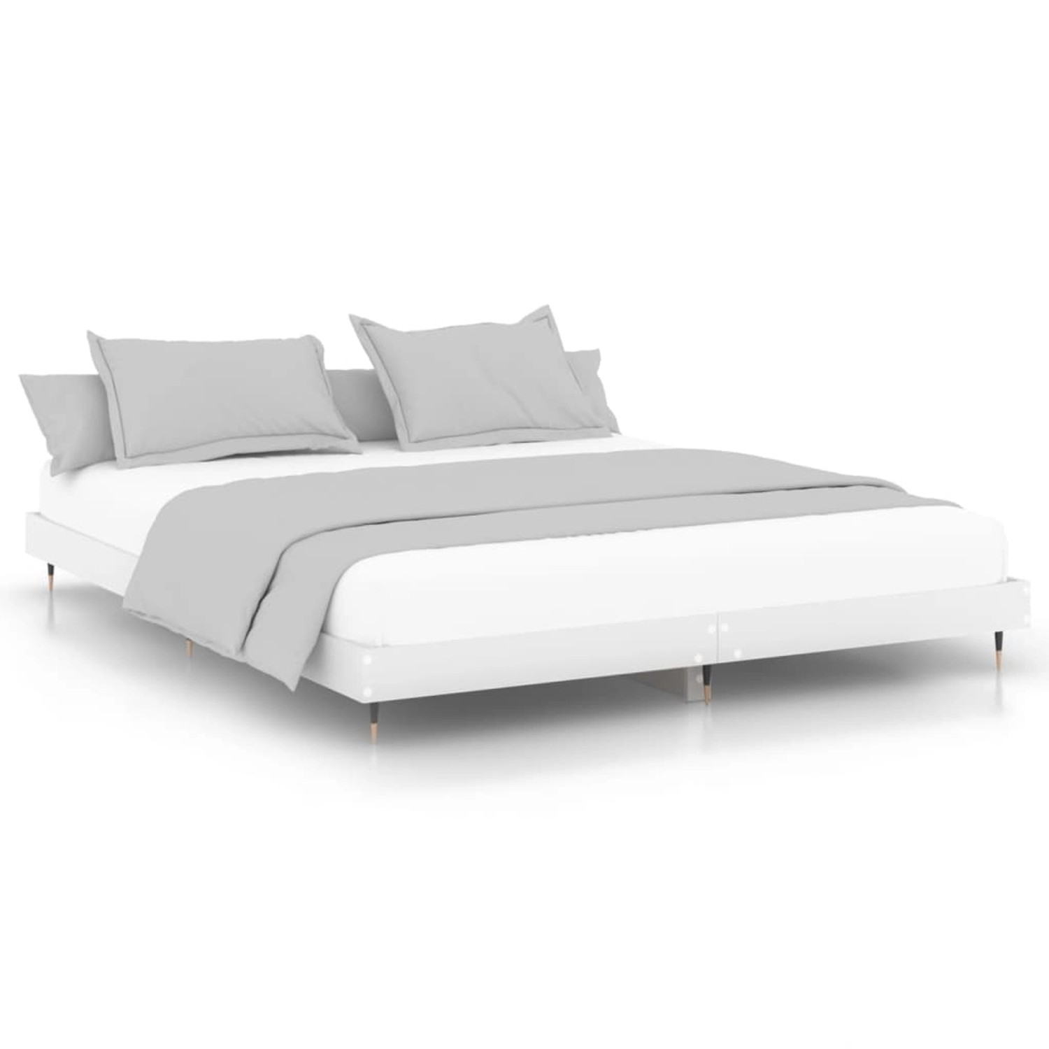 vidaXL Bettgestell Weiß 140x200 cm Holzwerkstoff 832141 günstig online kaufen