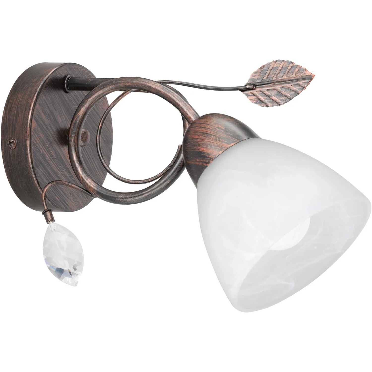Trio Leuchten Delhi Wandleuchte – Eleganter Wandspot In Nickel Matt Mit Holz-Akzent, 1x E14, Flaches Design
