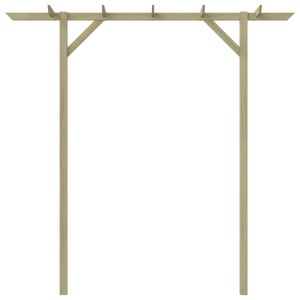 Holz-Gartenpergola, 200x40x205 cm, ideal als Rankhilfe für Pflanzen im Garten.