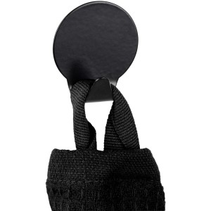 Wenko Edelstahl-Rundhaken, selbstklebend, 2er-Set, schwarz. Ideal für Bad und Küche.