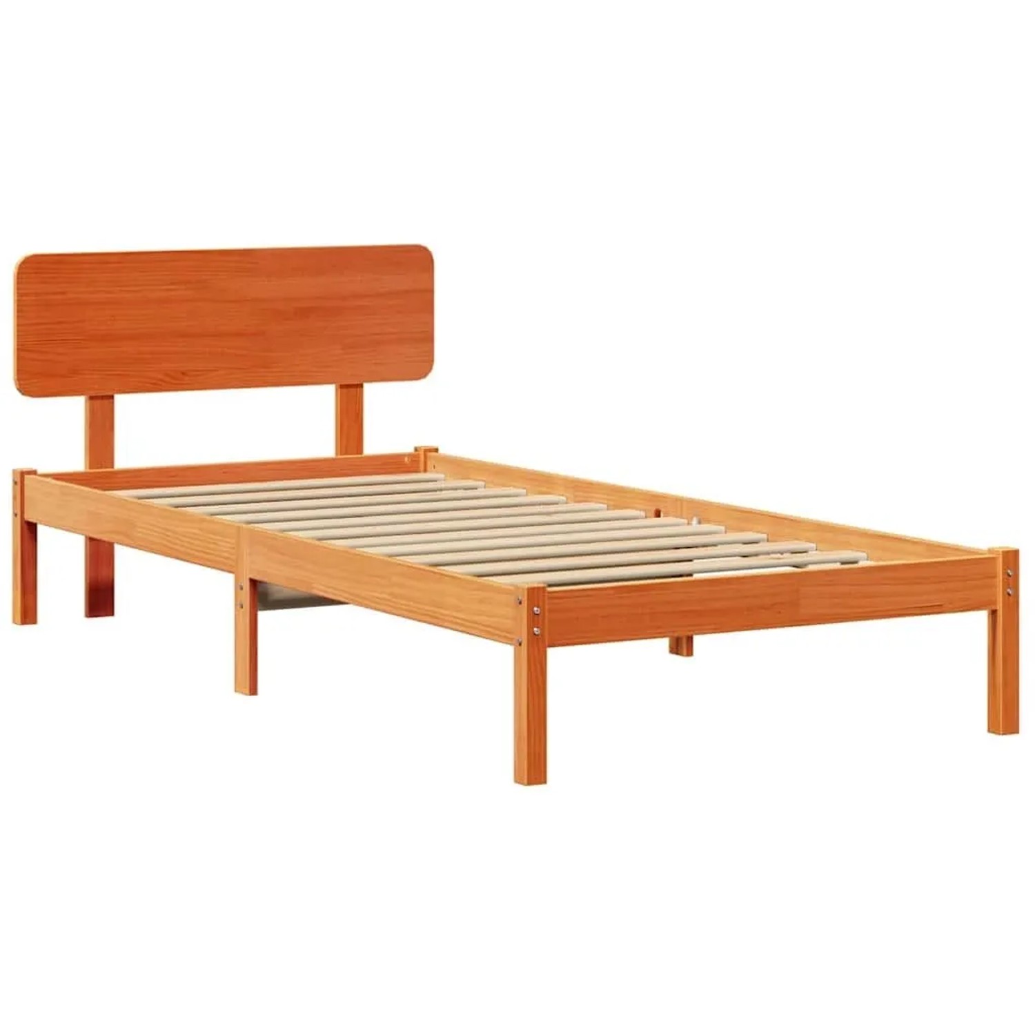 vidaXL Bettrahmen Wachsbraun 80 x 200 cm Massives Kiefernholz 872127