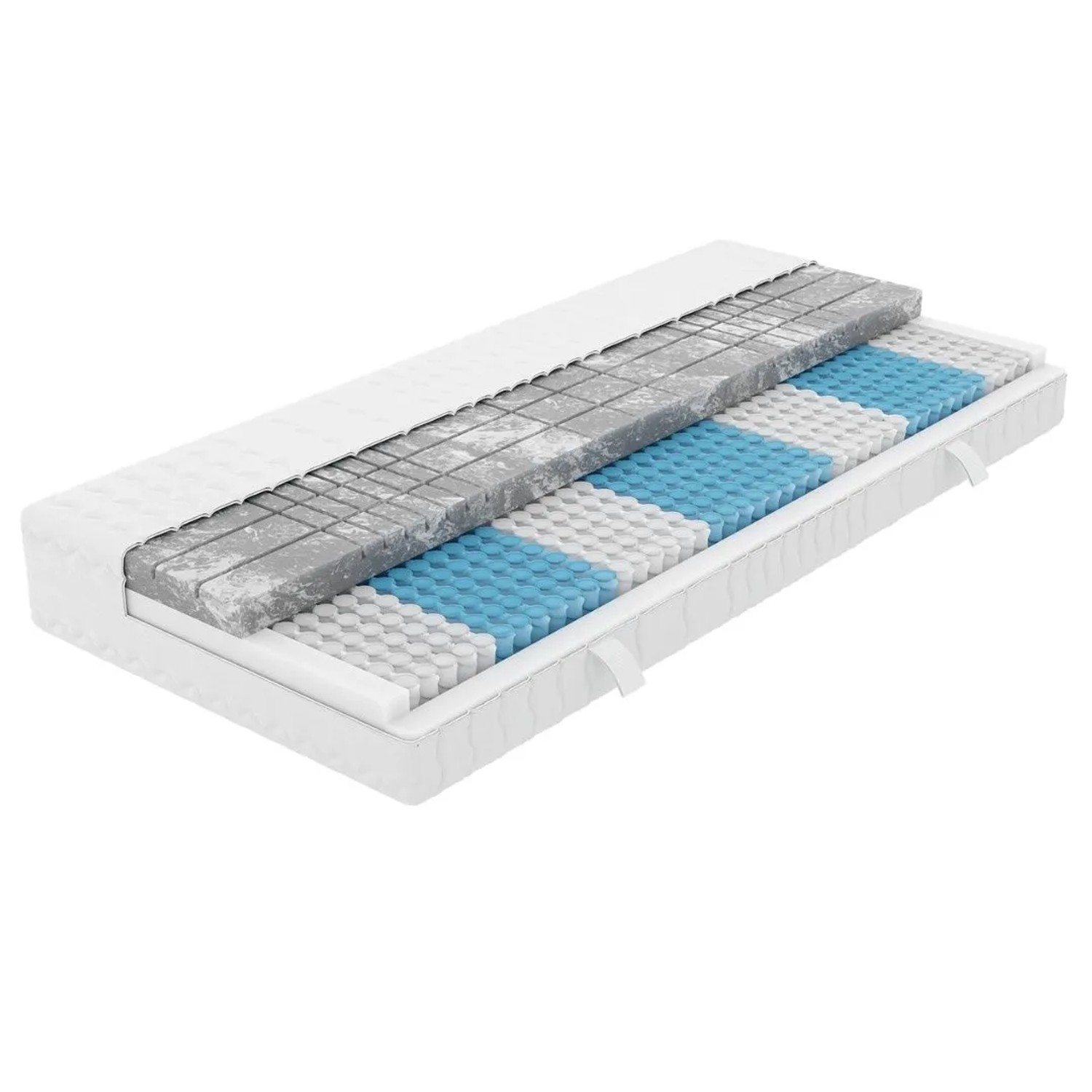 AM Qualitätsmatratzen 480 Federn/2 m² 3D Deluxe Taschenfederkernmatratze Made in Germany 200x200cm H4