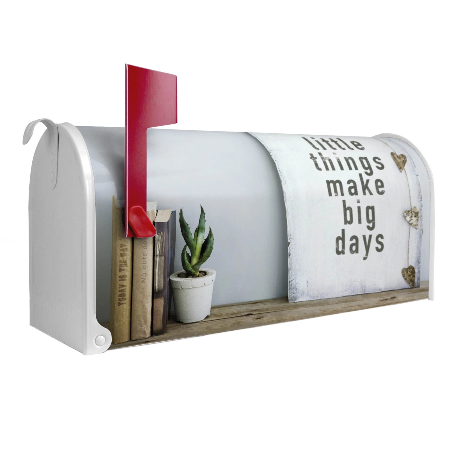 Banjado Amerikanischer Briefkasten Weiß 48x22x16cm US Mailbox Letterbox Pos günstig online kaufen