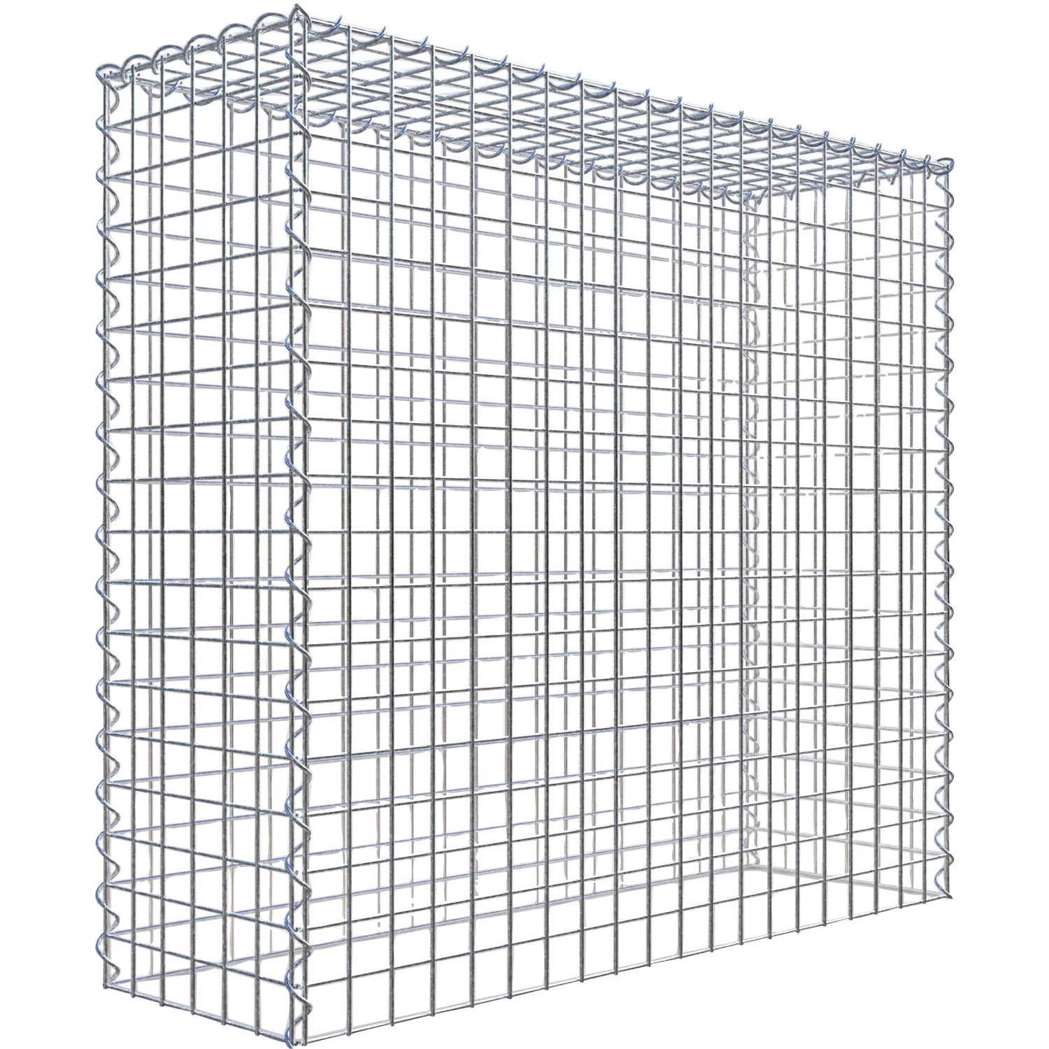 Gabiona Gabione-Anbaukorb Typ 3 90 x 100 x 30 cm Maschenw 5 x 5 cm