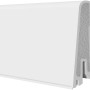 Weiße Hartschaumleiste Modern 60, selbstklebend, 17x60x2500 mm, für Sockel und Wandabschluss.