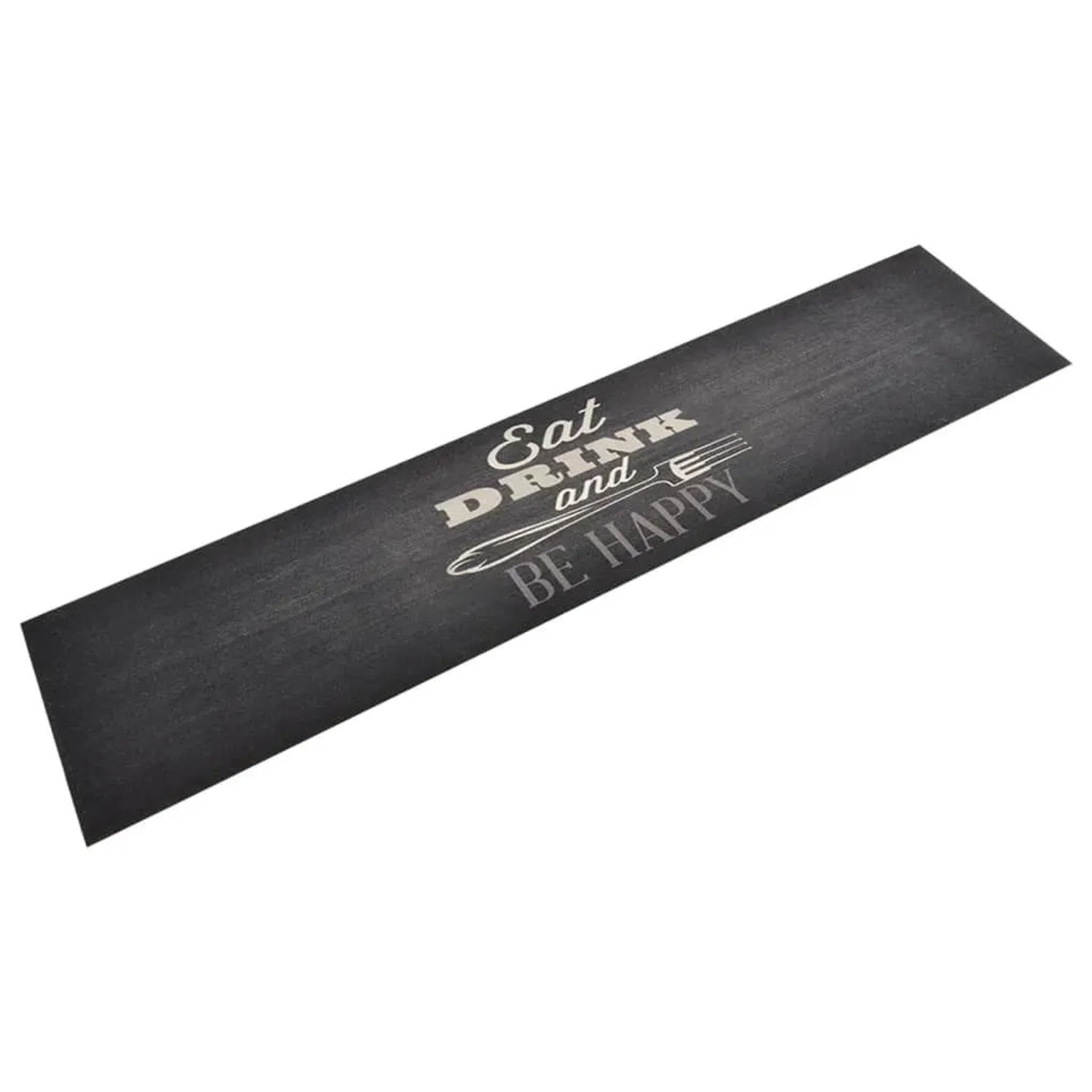 vidaXL Küchenteppich Waschbar Küche Schwarz 60x300 cm Samt 136560