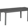 Merxx Milano Gartentisch, ausziehbar, 150(210)x90 cm, mit grauer Glasplatte. Teil des 5-tlg. Gartenmöbel-Sets.